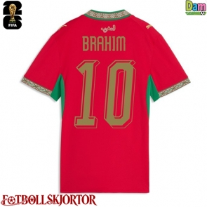 Marocko Brahim Diaz #10 Hemmatröja Dam VM 2026 Kortärmad